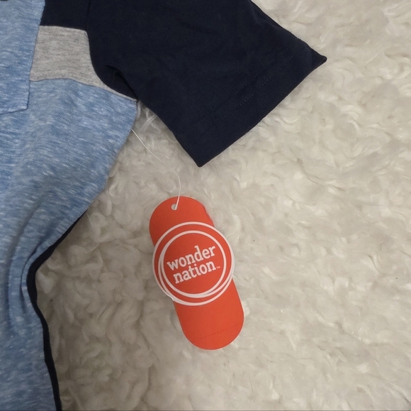 Navy and Light Blue Kids Shirt as a child - Picture 2 of 3